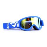 Óculos Motocross Dragon MDX Azul - Lente Dourada Espelhada