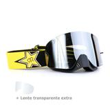 Óculos Motocross Dragon NFX Rockstar - Lente Fumê + Lente Transparente
