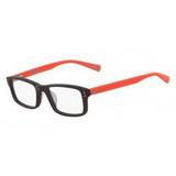 Óculos Nike 5537 210 Preto Laranja Lente Tam 47