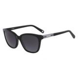 Óculos Nine West Nw618S 001 Preto Fosco Lente Cinza Flash Tam 56