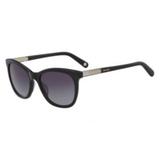 Óculos Nine West Nw621S 001 Preto Lente Cinza Flash Degradê Tam 54