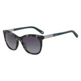 Óculos Nine West Nw621S 305 Tartaruga Verde Lente Cinza Flash Degradê Tam 54