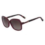 Óculos Nine West Nw622S 605 Vinho Tartaruga Lente Marrom Flash Degradê Tam 58