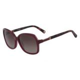 Óculos Nine West Nw622S 605 Vinho Tartaruga Lente Marrom Flash Degradê Tam 58