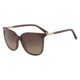 Óculos Nine West Nw624S 210 Marrom Lente Marrom Flash Degradê Tam 57