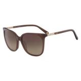 Óculos Nine West Nw624S 210 Marrom Lente Marrom Flash Degradê Tam 57