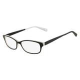 Óculos Nine West Nw8000 001 Preto Branco Lente Tam 51