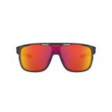 Óculos Oakley CROSSRANGE SHIELD OO9387 938713 Cinza Lente Vermelho Ruby Prizm Tam 31