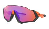Óculos Oakley Flight Jacket Black Neon Orange Prizm Trail
