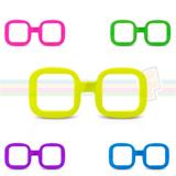 Óculos Quadrado Colorido Sem Lente 10 unidades - Festabox
