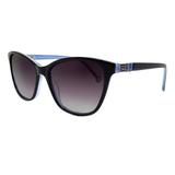 Óculos Sabrina Sato SS361 C3 Azul Preto Acetato Lente Polarizada Medidas 56-17-145