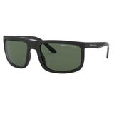 Oculos Sol Armani Exchange Ax4084s 830071 60 Preto Fosco Lente Verde G15