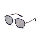 Oculos Sol Colcci C0027 Azul Brilho E Demi Fosco L Cinza Fl Prata