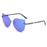 Oculos Sol Colcci C011412497 Prata Lente Azul Espelhada