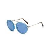 Oculos Sol Colcci Cindy Azul Translúcido Fosco Com Dourado Brilho