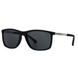 Oculos Sol Emporio Armani Ea4058 547487 58 Azul Fosco Lente Cinza