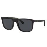 Oculos Sol Emporio Armani Ea4129 504287 56 Preto Fosco Lente Cinza