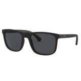 Oculos Sol Emporio Armani Ea4129 504287 56 Preto Fosco Lente Cinza
