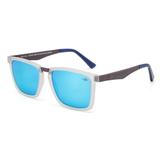 Oculos Sol Mormaii San Luiz M0061db812 Transparente Fosco - Lente Azul Espelhada