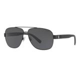 Oculos Sol Polo Ralph Lauren Ph3110 926787 60 Preto Lente Cinza