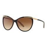 Oculos Sol Ralph Ra5150 109013 59 Preto Lente Marrom Degradê