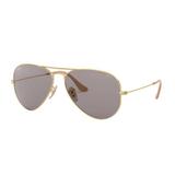 Oculos Sol Ray Ban Aviador Rb3025 9064v8 58 Dourado Lente Cinza Fotocromatica