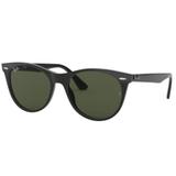 Oculos Sol Ray Ban Rb2185 901/31 55 Preto Brilho Lente Verde G15