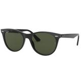 Oculos Sol Ray Ban Rb2185 901/31 55 Preto Brilho Lente Verde G15