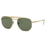 Oculos Sol Ray Ban Rb3609 914071 54 Dourado Lente Verde G15