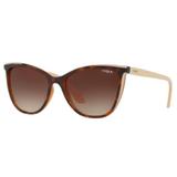 Oculos Sol Vogue Vo5252s 265413 56 Marrom Havana Lente Marrom Degradê
