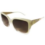 Óculos Solar Ana Hickmann Modelo AH9188 C04 Creme Haste Metal Medidas 56-18-140