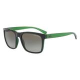 Óculos Solar Armani Excchange AX 4063SL 82188E Preto Haste Verde Medidas 57-19-140 - Armani exchange
