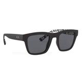 Óculos Solar Armani Exchange AX 4088S 802987 Preto Fosco Medidas 52-22-143