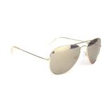 Óculos Solar Atitude Modelo AT3190 04C Dourado Metal Aviador Lente Espelhado Medidas 57-16-145