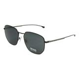 Óculos Solar BOSS 0992/F/S 003 58IR Titânio Preto Cinza Medidas 58-18-145 - Hugo boss