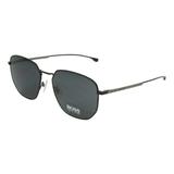Óculos Solar BOSS 0992/F/S 003 58IR Titânio Preto Cinza Medidas 58-18-145 - Hugo boss