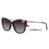 Óculos Solar Carmen Vitti Modelo CV0002 C2 Vermelho Haste Metal Lente Polarizado Medidas 53-15-138