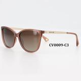 Óculos Solar Carmen Vitti Modelo CV0009 C3 Marrom Acetato Lente Polarizado Medidas 55-16-140