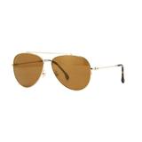 Óculos Solar CARRERA 183/F/S Aviador Metal Dourado Medidas 62-14-145