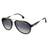 Óculos Solar CARRERA Modelo 132/S 2M2 57PR Preto Dourado Medidas 57