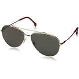 Óculos Solar CARRERA Modelo 183/F/S O63 62QT Aviador Metal Dourado Tamanho 62