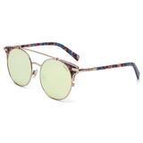 Óculos Solar Colccci C0084F9996 Azul Demi Rose Lente Rose Dourado Espelhado - Colcci