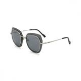 Óculos solar colcci c0118g3198 preto brilho haste metal l cinza