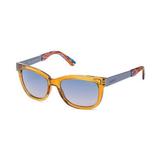 Óculos Solar Colcci Flair 503790442 Transl Bril C Rajado L Azul Degr Ros