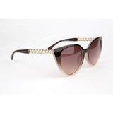 Óculos Solar Feminino Bulget Modelo BG5132 C01 Medidas 53-19 145 Marrom Degradê