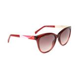 Óculos Solar Feminino Bulget Modelo BG9104 Vermelho Medidas 55-18-145