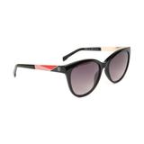 Óculos Solar Feminino Bulget Modelo BG9104I A01 Preto Haste Metal Medidas 55-18-145