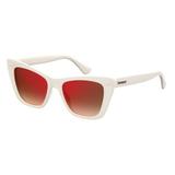 Óculos Solar Feminino Havaianas Modelo CANOA SZJ 52UZ Branco Lente Vermelho Medidas 52-18-145