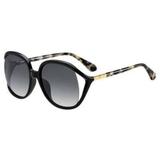 Óculos Solar Feminino Kate Spade MACKENNA/S 807 589O Preto Haste Tartaruga Medidas 57-28-131
