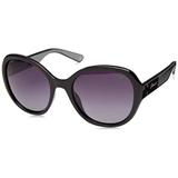 Óculos Solar Feminino Polaroid Modelo PLD 4073/S 807 55WJ Preto Formato Oval Medidas 55-21-140